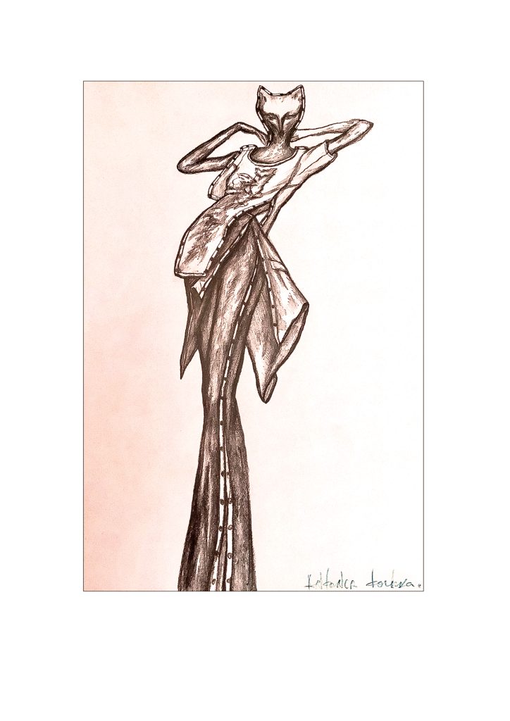 META MEDUSA fashion drawing by Antonia Tochka