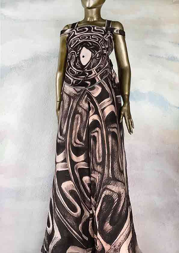 META MEDUSA TOTAL, the actual product is made from the printed hand drawing