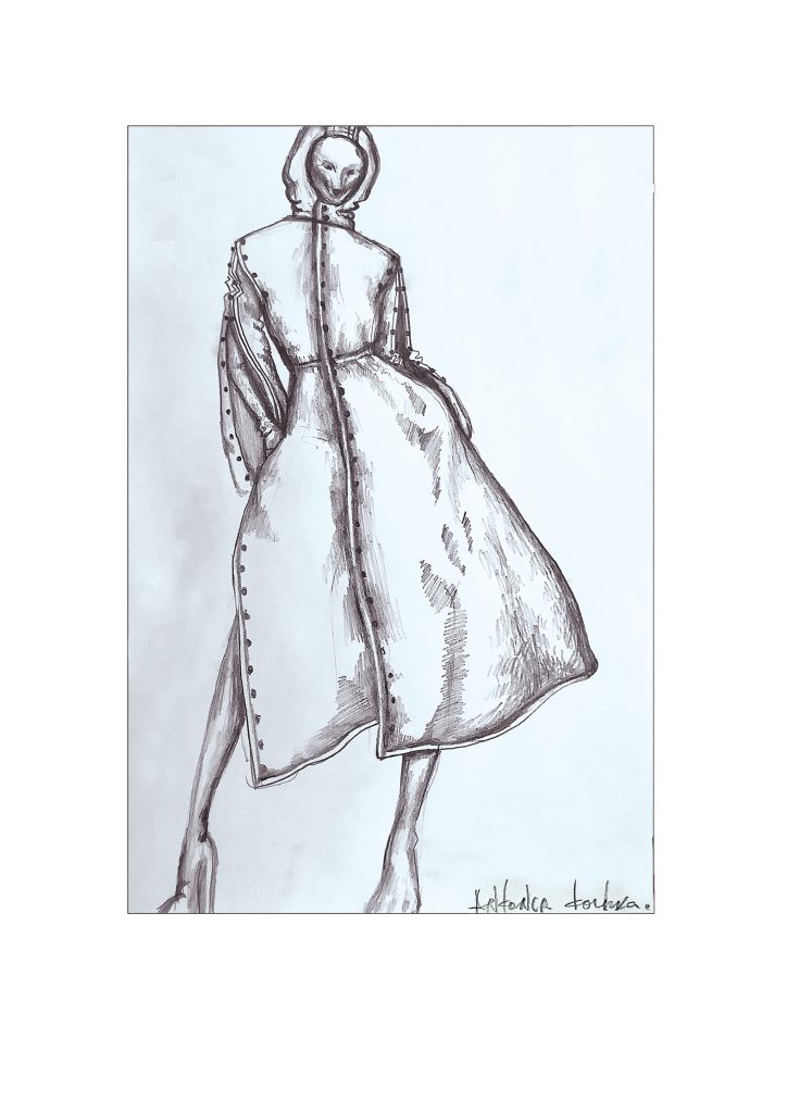 META ARCTIC FOX fashion illustration by Antonia Tochka