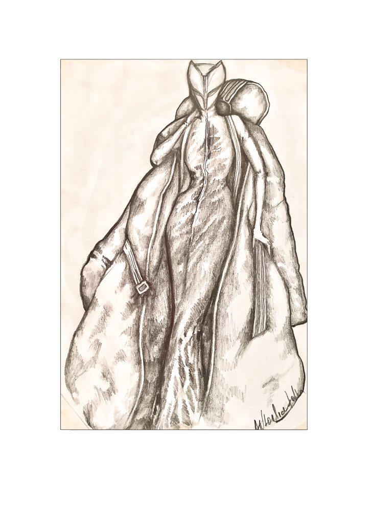 META RED FOX fashion illustration by Antonia Tochka