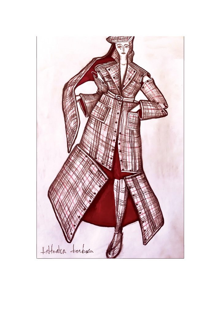 META AMAZON COAT fashion drawing