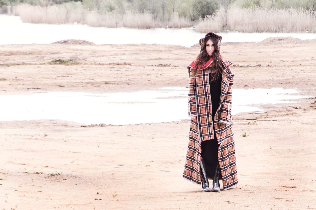META AMAZON COAT FULL, Photographer Milen Radev, Model Eliza Armoutlieva