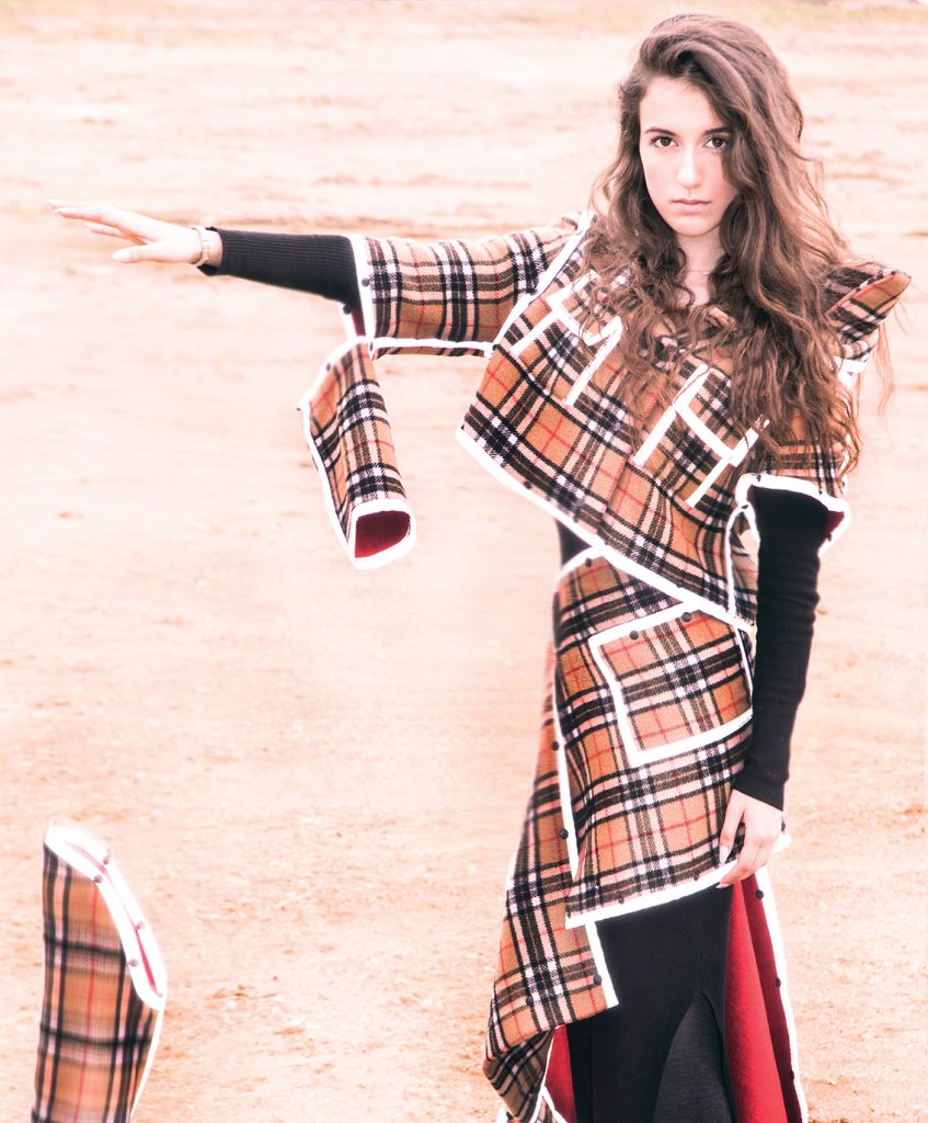 META AMAZON COAT TRANSFORMED, Photographer Milen Radev, Model Eliza Armoutlieva