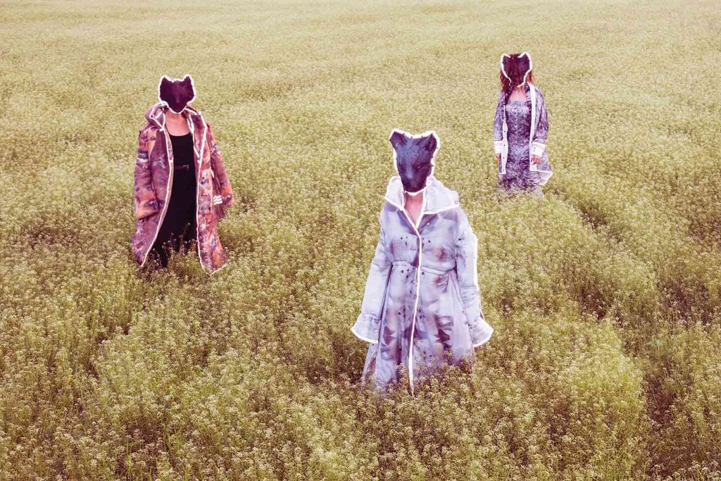 META FOXES, METASELF collection by Antonia Tochka, Photographer Milen Radev, Models Eliza Armoutlieva, Slavinia Katsartska, Antonia Pashova