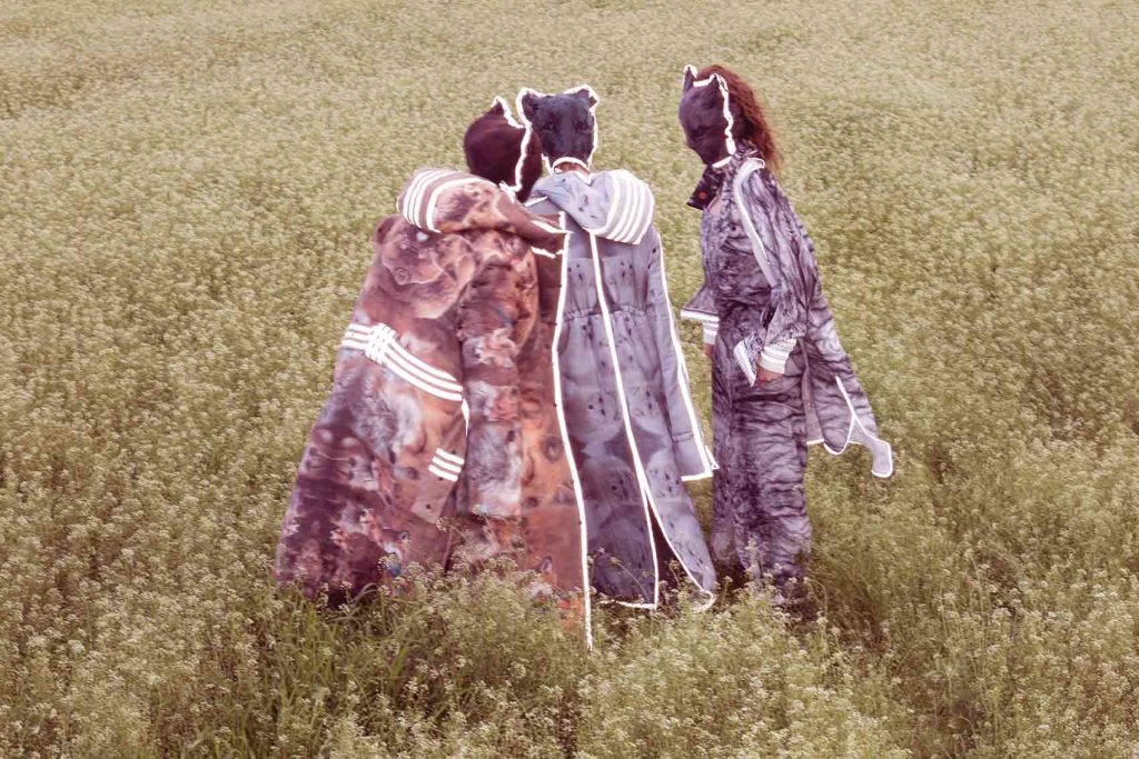 META FOXES, METASELF collection by Antonia Tochka, Photographer Milen Radev, Models Eliza Armoutlieva, Slavinia Katsartska, Antonia Pashova