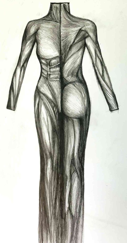 Antonia Tochka original drawing, print on 100% cotton